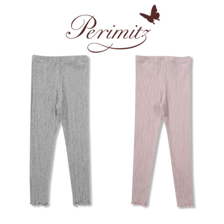 [페리미츠] 아동 여아 베이직 골지 레깅스 핑크 P1935P578
