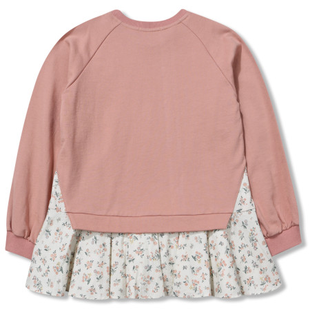 [레노마키즈] 여아 플라워 롱기장 맨투맨 핑크 R1931T120