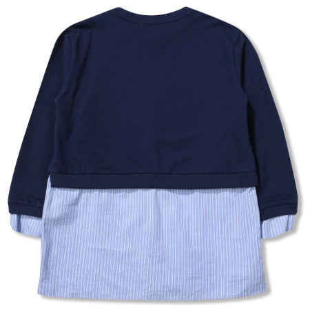 [레노마키즈] 여아 네이비 롱기장 맨투맨 네이비 R1931T121