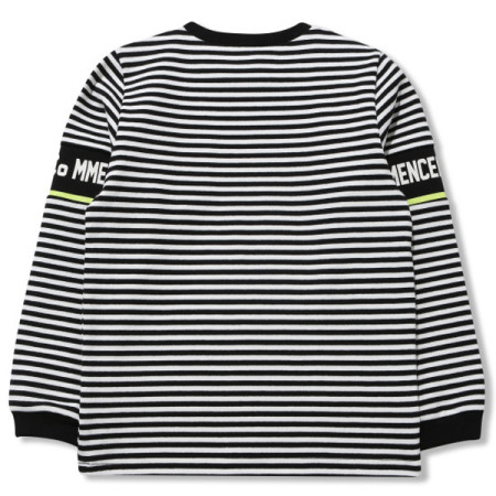 [꼬망스] 드림 스트라이프 티셔츠 블랙 [C2011T102]