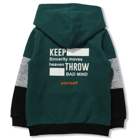 [꼬망스] 드림 컬러 블럭킹 후드티 틸 [C2011T106]