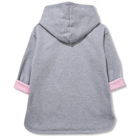 [꼬망스] 여아 드림 후드 포인트 롱 티셔츠 멜란지 [C2011T157]