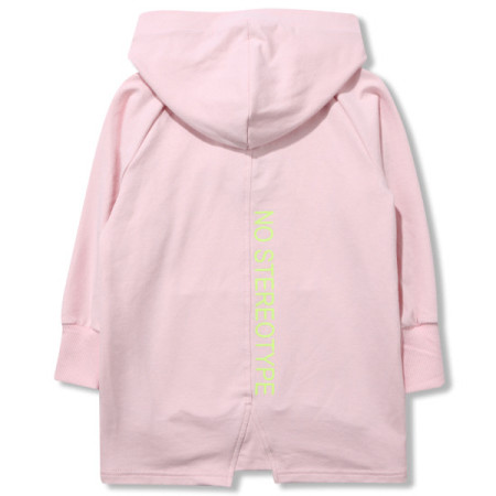 [꼬망스 ] 여아 스포티 루즈핏 후드 맨투맨 티셔츠  핑크 C2015T570