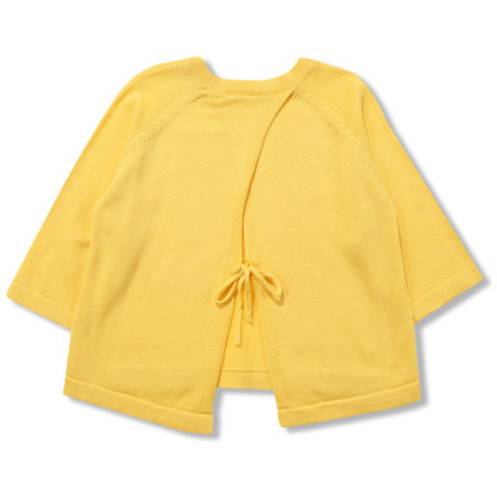 [꼬망스]  여아 보그 뒷트임 풀오버 옐로우  C2012K455