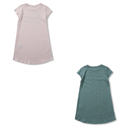 [페리미츠] 아동 여아  베이직 슬럽 티셔츠 핑크/그린 p1925t569