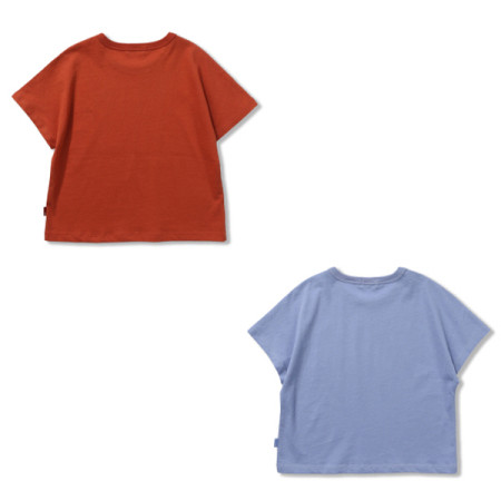 [페리미츠] 아동 여아 트렌디한 박스 티셔츠  오렌지/스카이블루 p1924t191