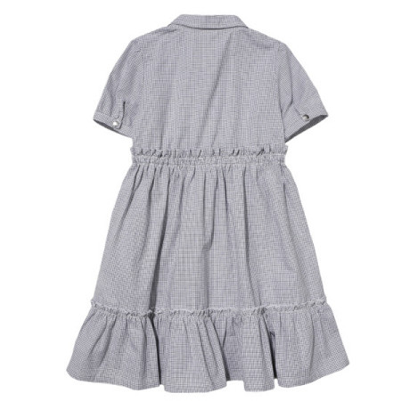 [페리미츠] 아동 여아  러블리잔 체크 오픈 원피스 화이트 P2021o651