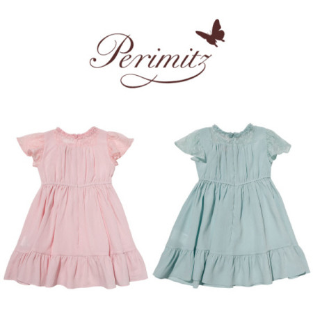 [페리미츠] 아동 여아  러블리요루 원피스 민트/핑크 p2022o677