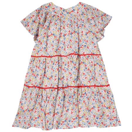 [꼬망스] 아동 여아 샤인플라워 원피스 레드 C2021O654