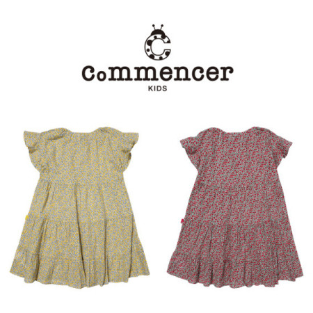 [꼬망스] 아동 여아  썸머잔꽃원피스  옐로/레드 C2025O573