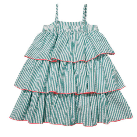 [꼬망스] 아동 여아  에시드스트라이프원피스  그린 c2061o566