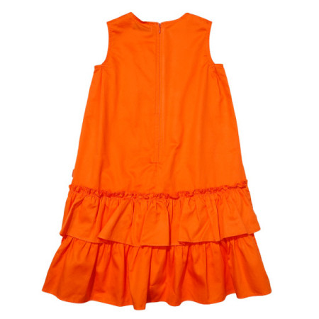 [꼬망스] 아동 여아  샤인솔리드원피스 오렌지 c2021o659