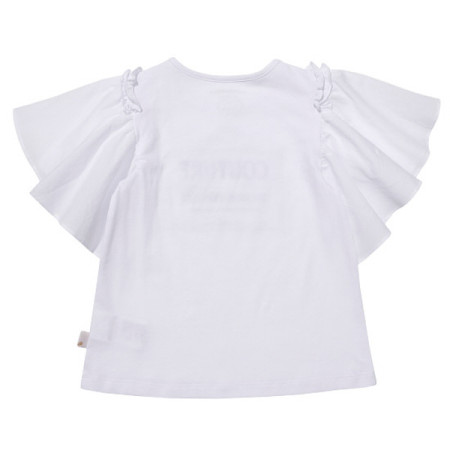 [꼬망스] 아동 여아  샤인골드호일티셔츠  화이트  C2021T157