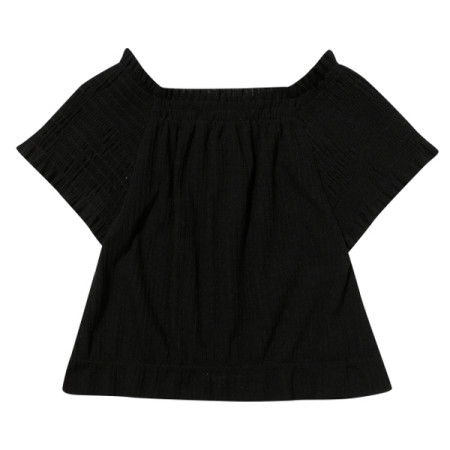 [꼬망스] 아동 여아  샤인스모킹단작티  블랙c2021o167