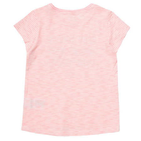 [꼬망스] 아동 여아  썸머 단가라 레터링 반팔 티셔츠 핑크 C2025T561