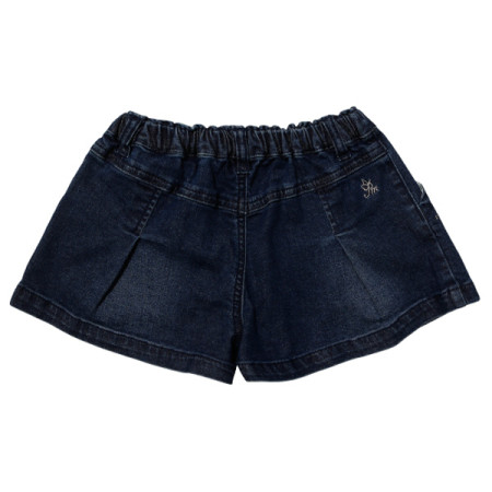 [페리미츠] 아동 여아  러블리주름 4부데님 PT 인디고 블루 P2021Q252