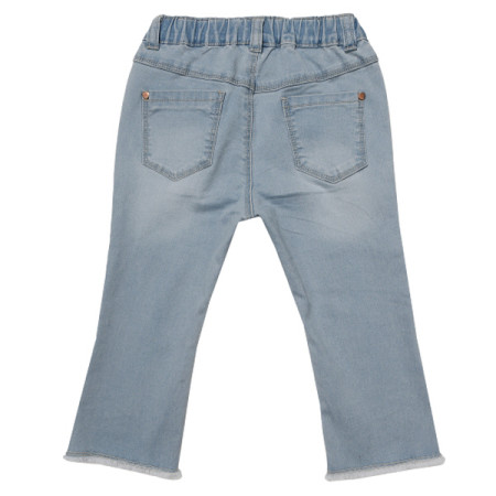 [페리미츠] 아동 여아  러블리데님스판8부PT 인디고 블루     P2021Q251