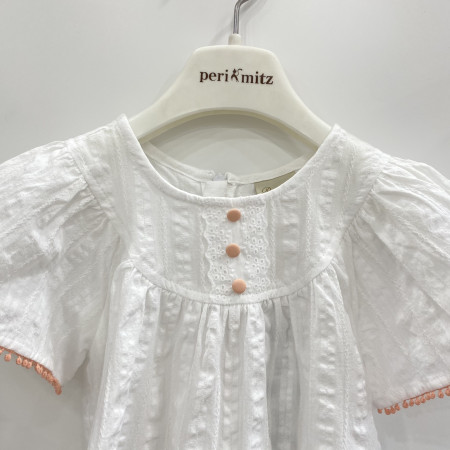 [페리미츠] 러블리 날개 블라우스 화이트 P2122B361