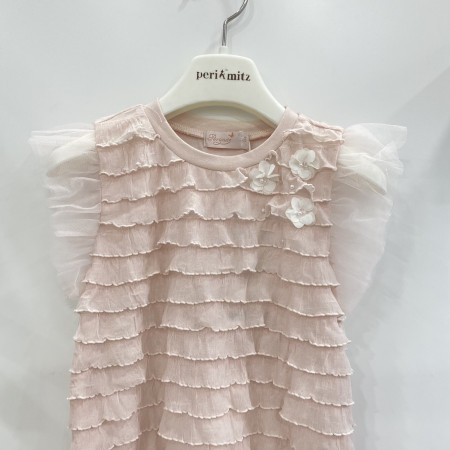 [페리미츠] 러블리 캉캉 프릴 민소매 티셔츠 핑크 P2121T717