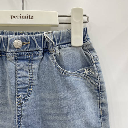[페리미츠] 수술 데님 3부 팬츠 아이스블루 P2123Q282