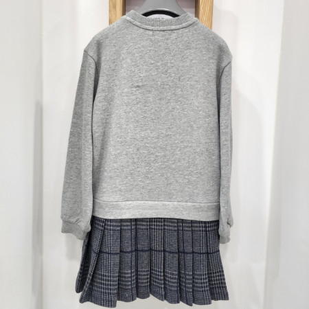 레노마키즈 리본장식 미니 원피스 그레이 R2217O696