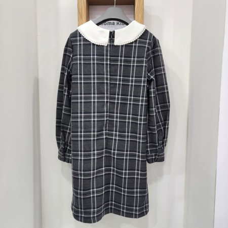 레노마키즈  클래식 체크원피스 그레이 R2211o676