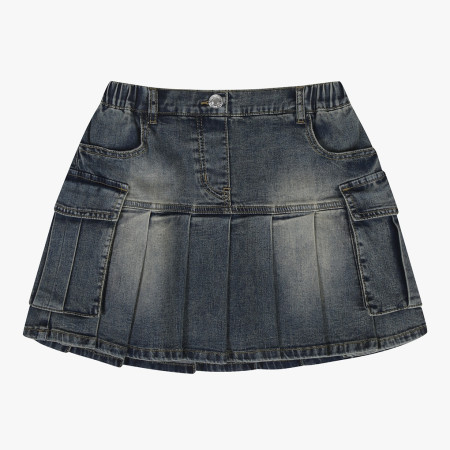 [행복한백화점][더데이걸]데님 카고포켓 플리츠 스커트  TGWH25101