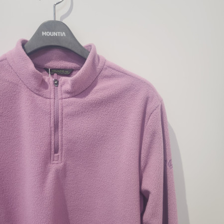 여성 겨울기모 집업 티셔츠  카서스티셔츠 밝은자색/곤색/잿빛초록색/크림색1MQ TS W 3501 LP/ZZ/G4/CC