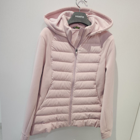 [행복한백화점][마운티아]여성간절기 패딩 제트다운자켓 분홍색/검정색