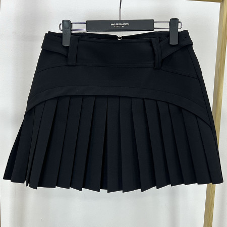 [행복한백화점][파사디]요크변형 주름 플리츠 큐롯 스커트 블랙 여성 치마 P24SSK535X