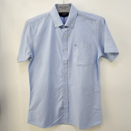 [행복한백화점][세르지오] 면혼방 블루 그린  반팔 남방 syturme2225a