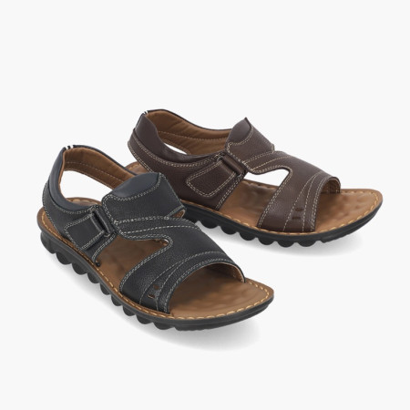 [행복한백화점][엘칸토]남성 소가죽 캐주얼 샌들 3cm LCMW01