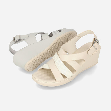 [행복한백화점][엘칸토]여성 초경량 스트랩 웨지 샌들 6cm LCWW30