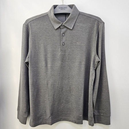 [행복한백화점][세르지오]면레이온혼방  그레이 긴팔 티셔츠 stsdkme3755a