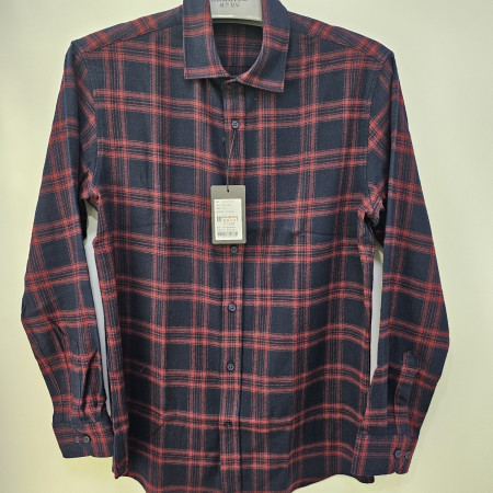 [행복한백화점][세르지오]navy / red   체크 남방  sytncmf4454a