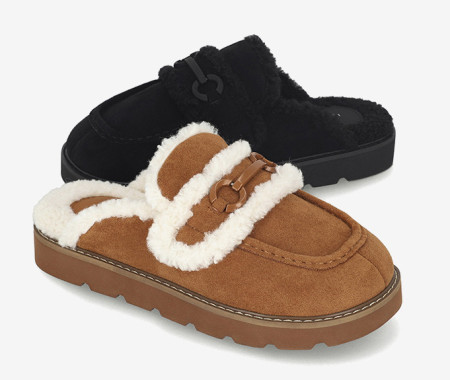 [행복한백화점][엘칸토]여성 플랫폼 푸들 털 슬리퍼 3cm LCWA40