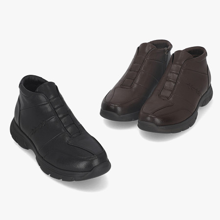 [행복한백화점][엘칸토]남성 소가죽 밴딩 캐주얼 부츠 4cm LCMA11