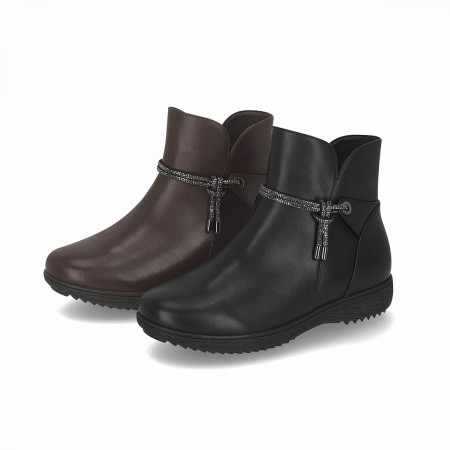 [행복한백화점][엘칸토]여성 보석 장식 컴포트 앵클 부츠 3cm LCWA27