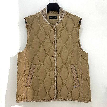 [행복한백화점][그린조이]사선 퀼팅 다운 베스트 베이지 여성 조끼 GF23WV01W