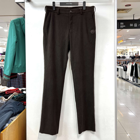 [행복한백화점][디즈니골프]솔리드 코듀로이 일자핏 팬츠 브라운 남성 바지 DO3MPA005