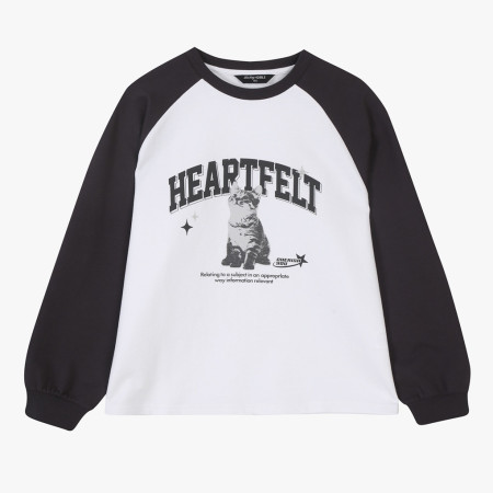 [행복한백화점][더데이걸]레글런 캣 스웻셔츠  TGMA25103