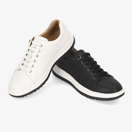 [행복한백화점][엘칸토]남성 소가죽 베이직 스니커즈 3cm LCMS79