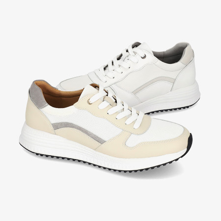 [행복한백화점][엘칸토]남성 소가죽 엠보 콤비 스니커즈 3.5cm LCMS77