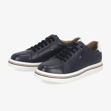 [행복한백화점][엘칸토]남성 소가죽 캐주얼 스니커즈 3cm LCMS73