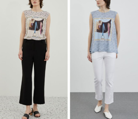 [행복한백화점][올리비아로렌]여성케주얼 탑 VOCAN4M4441