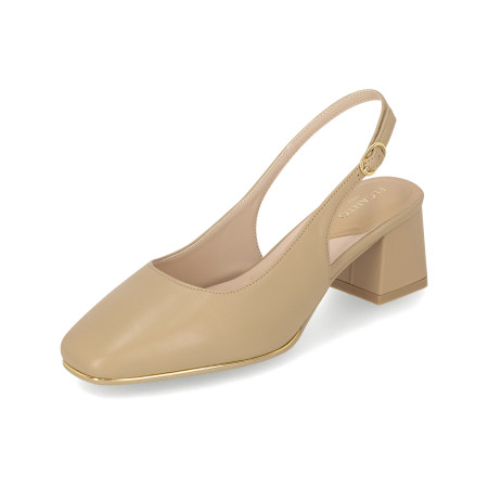 [행복한백화점][엘칸토]여성 양가죽 스퀘어 토 베이직 슬링백 5cm LCWO22 35