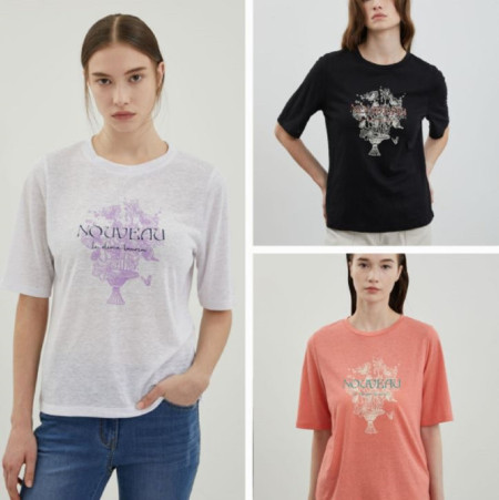 [행복한백화점][올리비아로렌]여성케주얼 티셔츠 VOBAS4M4281