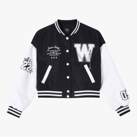 [행복한백화점][더데이걸]블링 크롭 야구점퍼  TGJA25106