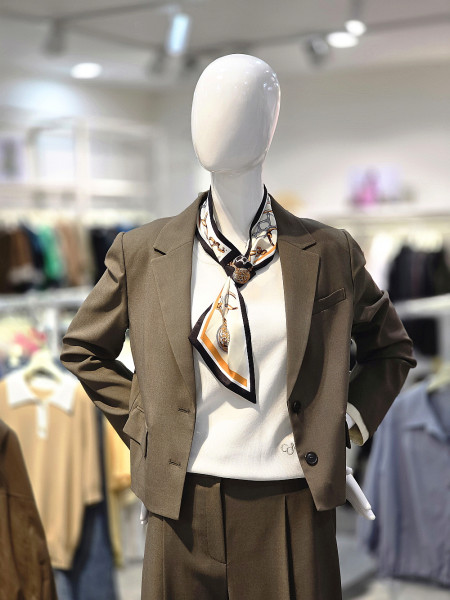 [행복한백화점][꼼빠니아]가을 여성 크롭 자켓(카키,블랙) CAFW9-WTJ010