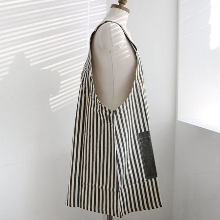 모던 스트라이프 방수 앞치마